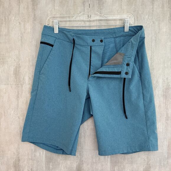 Lululemon Shorts Mens Size 32 Hybrid 3rd Street 10" Inseam Blue Golf Preppy - Picture 9 of 15